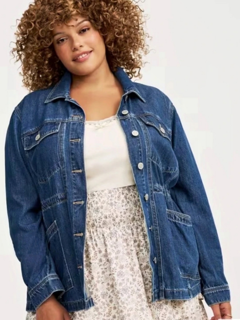 Torrid Women's Anorak Denim Jacket, SZ 00X, NWOT